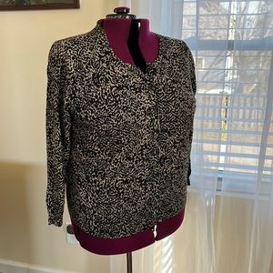 Lane Bryant Animal Print Button Up Cardigan 22/24